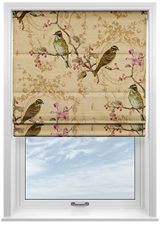 Wonderland, Cream - Twist&Fit Roman Blind